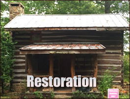 Historic Log Cabin Restoration  Amonate, Virginia